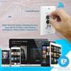 Pyle Wireless BT Receiver Wall Mount - 100W In-Wall Audio Control Receiver w/ Built-in Amplifier, USB/Microphone/Aux (3.5mm) Inputs, Speaker Terminal Block, Connect 2 Speakers, White - PWA15BT view 3