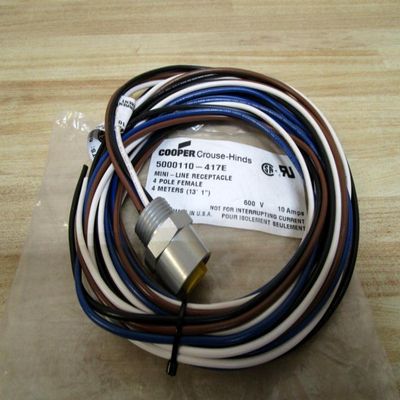 CROUSE HINDS 5000110-417E CORDSET Mini-LINE Female 4POSITION 4M Long