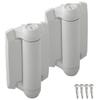 D&D TCA1S3WTS TruClose Regular Gate Hinge Square Metal Gates, White, 2 pcs. view 1