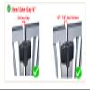 D&D TCA1S3WTS TruClose Regular Gate Hinge Square Metal Gates, White, 2 pcs. view 4