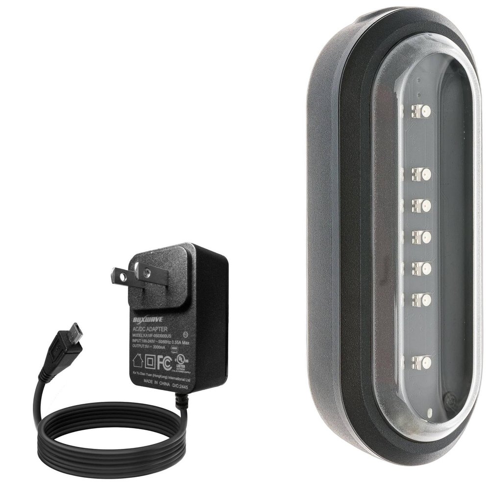 BoxWave Charger Compatible with Garmin Varia Smart Bike Tail Light - Wall Charger Direct (15W), Rapid Charge Your Device with Built-in 3ft Cable