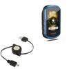 BoxWave Cable Compatible with Garmin eTrex Touch 25 - miniSync, Retractable, Portable Sync Cable view 1