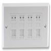 Pro Signal 4-Port Cat6 RJ45 Socket Faceplate view 1