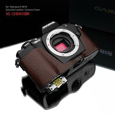 Gariz OLYMPUS E-M10 Genuine Leather Camera Case XS-CHEM10BR Brown