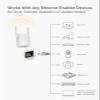 BrosTrend AC1200 WiFi to Ethernet Adapter, 1200Mbps Dual Band Universal Wireless Bridge for Printer, Smart TV, Blu-Ray Player, PlayStation, Xbox, etc, WPS Easy Setup, Connect a Wired Device to Wi-Fi view 3