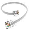 (2 Pack) 8 Inch Telephone Cord, Professional Grade Made in USA, 6P4C Male RJ11 Plugs with 50 Micron Gold Contacts, Pure Copper Wire Phone Line Cable (8 Inches, White) view 1