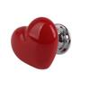 Heart Shaped Door Drawer Bin Handle Pull Knob Hardware Red S view 1