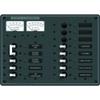 Blue Sea 8076 AC Main +11 Positions Toggle Circuit Breaker Panel (White Switches) view 1