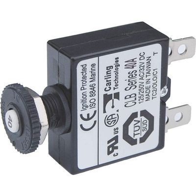 Blue Sea - 7061-BSS Circuit Breaker Push Button QC 40A (10EA)