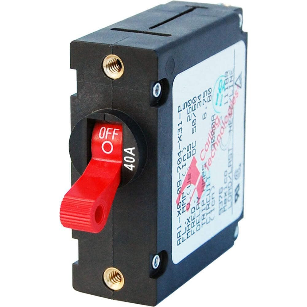 Blue Sea - 7225-BSS Circuit Breaker AA1Toggle 40A Red (10EA)