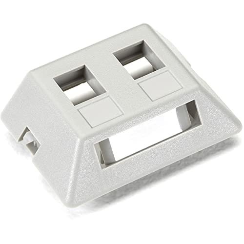 Black Box Network Services WPT461-MF Modular Furniture Wallplate - 2-port Gray Gsa Taa