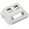 Black Box Network Services WPT461-MF Modular Furniture Wallplate - 2-port Gray Gsa Taa view 1