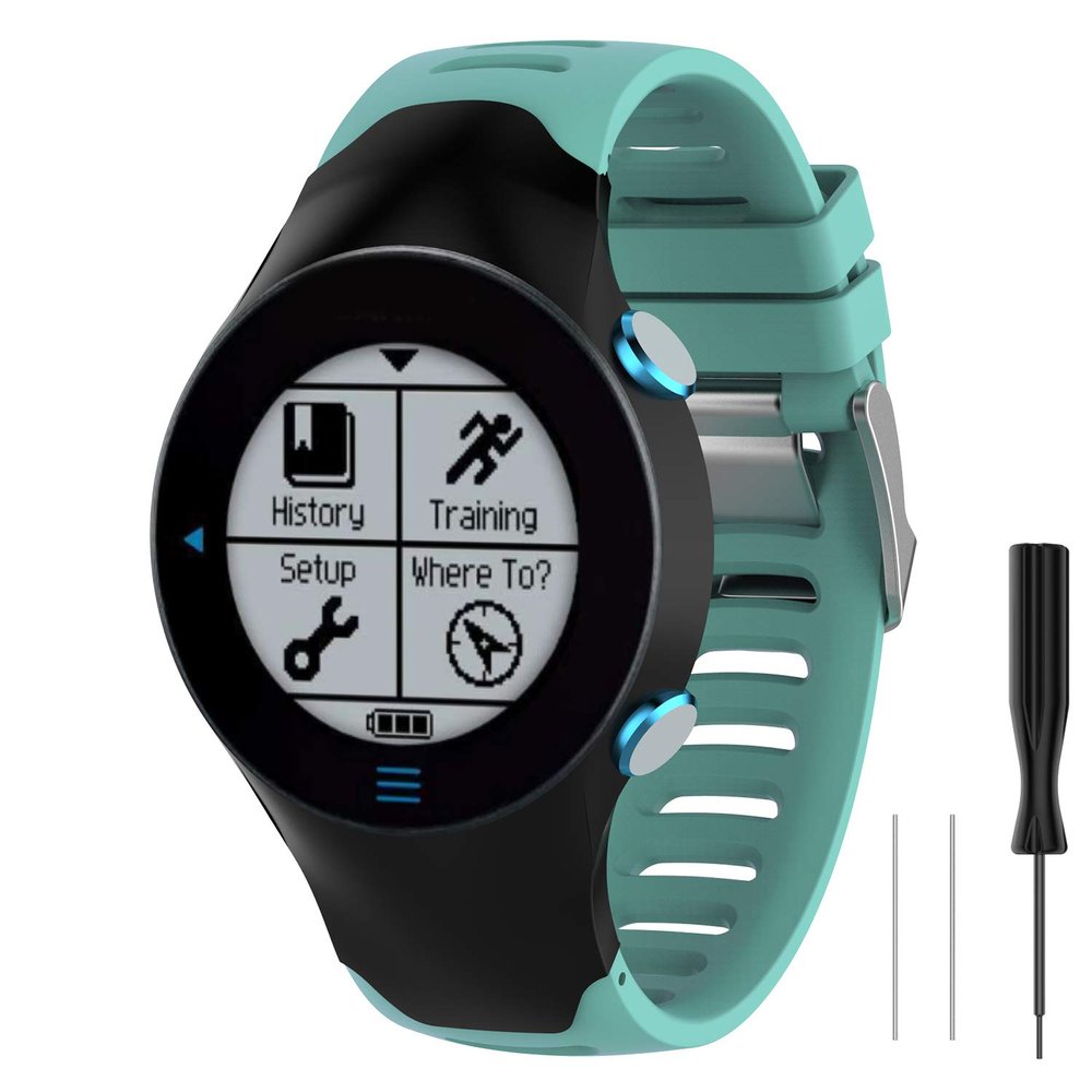 Waekethy Band for Garmin Forerunner 610/Approach S3, Soft Silicone Watch Strap Sport Replacement Band Compatible with Garmin Approach S3/Forerunner 610 for Man and Women (Teal)