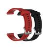 Waekethy Band for Garmin Forerunner 245/645, 20mm Watch Strap Silicone Sport Replacement Band Compatible with Vivoactive 3/Venu/Venu sq/Venu sq2/Venu 2 plus (L, black+red) view 1