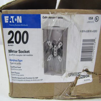 Eaton Cutler-Hammer 200 amps Ringless Overhead Meter Socket