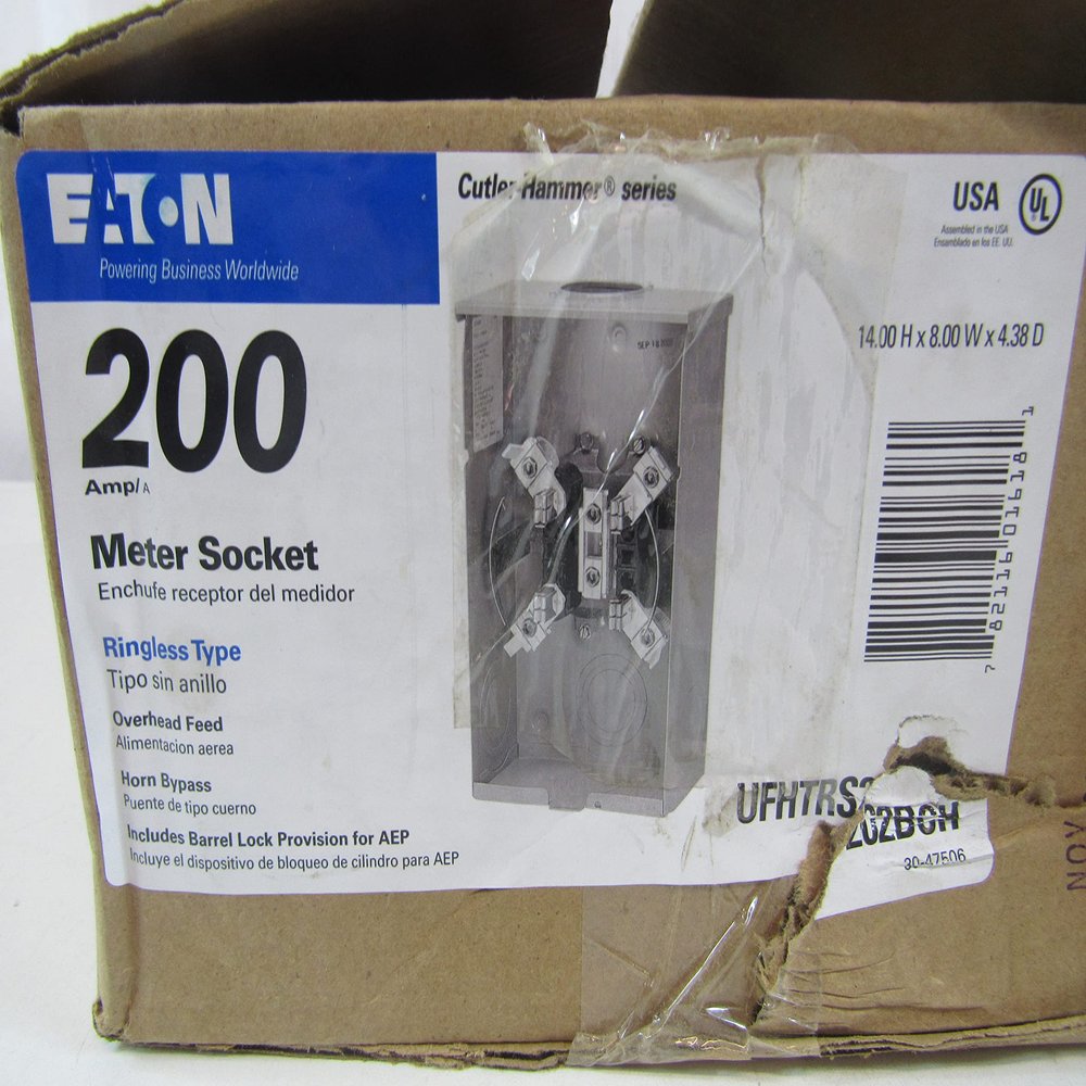 Eaton Cutler-Hammer 200 amps Ringless Overhead Meter Socket