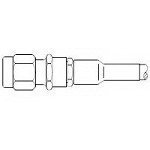 1051661-1, OSM Staright Cable Plug Crimp Attachment (1 Items)