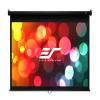 Elite Screens Manual B Series MaxWhite B 110" 16:9 4K Ultra HD Wall/Ceiling Mount Manual Projector Screen, Black view 1