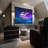 Elite Screens Manual B Series MaxWhite B 110" 16:9 4K Ultra HD Wall/Ceiling Mount Manual Projector Screen, Black view 4