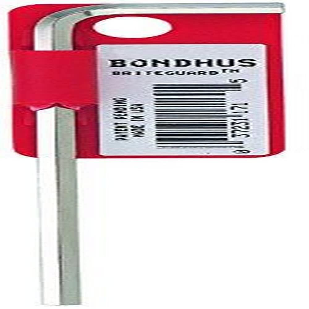 Bondhus 27154 2.5mm Hex Tip Key L-Wrench with BriteGuard Finish (Pack of 50), 112mm