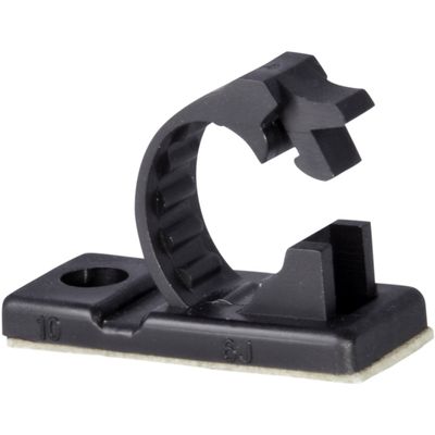 25pcs JacobsParts V3 Adhesive Cable Management Clips, 0.3 Inch Fixed Clamp with Optional Screw Mount (Small)