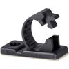 25pcs JacobsParts V3 Adhesive Cable Management Clips, 0.3 Inch Fixed Clamp with Optional Screw Mount (Small) view 1