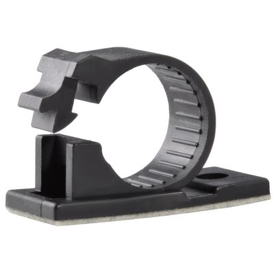25pcs JacobsParts V3 Adhesive Cable Management Clips, 0.7 Inch Fixed Clamp with Optional Screw Mount (Large)
