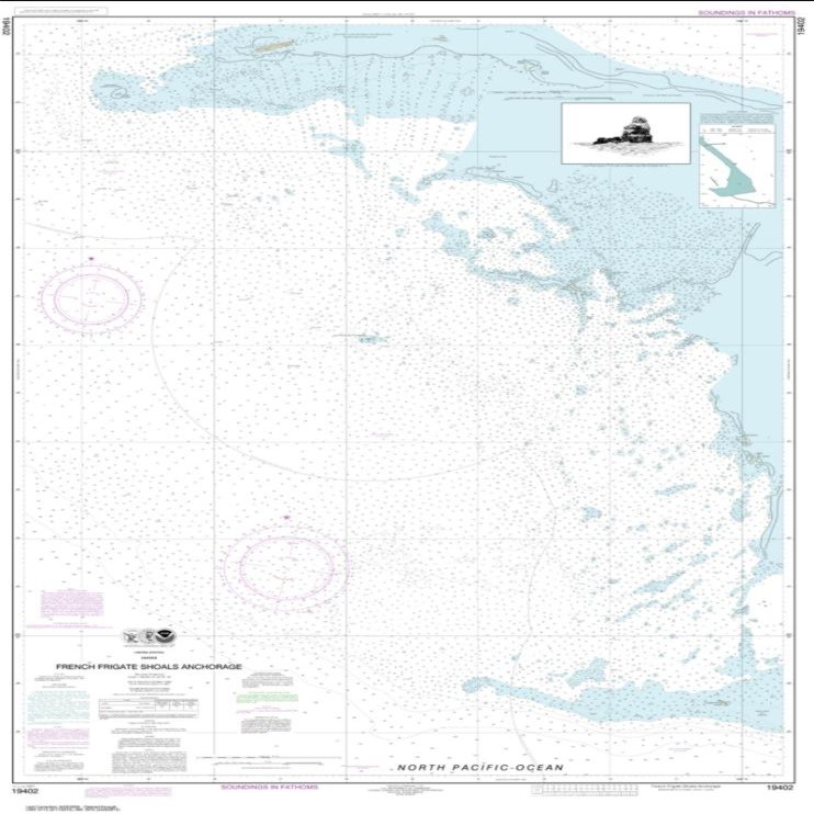 NOAA Chart 19402-French Frigate Shoals Anchorage by East View Geospatial