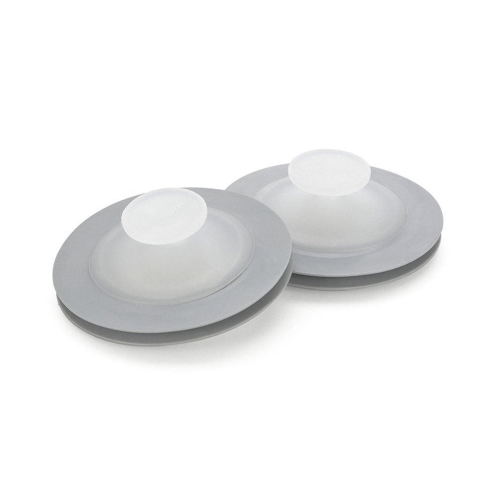 Good Cook Touch Kitchen Sink Stopper Set (2 Pack), White