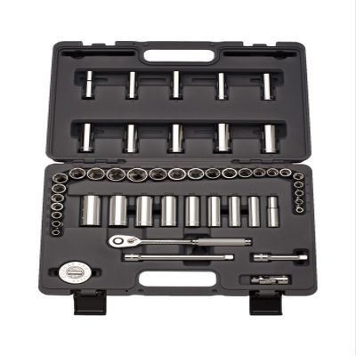 3/8 Dr 49 pc 6 Pt & Deep SAE & Sock Ratchet 3 6 Thumbwheel