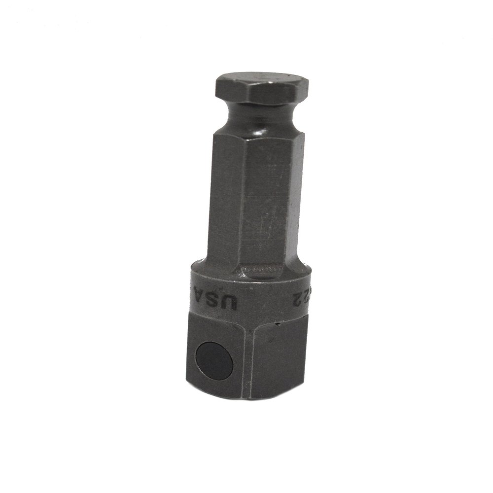 1/2 Drive Power Adaptor 7/16 Hex Male x 1/2 Square Pin Lock