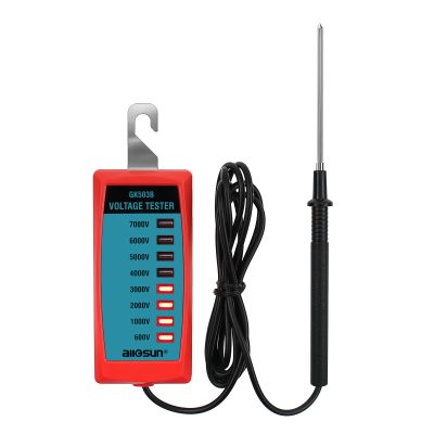 ALLOSUN GK503B NEON Electric Fence Voltage Tester and Fault Finder Max 7 kV, NOT LED, Red