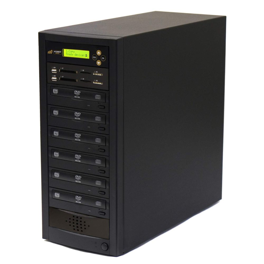 Acumen Disc 1 to 5 Crossover CD DVD Disc Duplicator & Bi-Directional Multimedia Flash Memory Copier (CF SD MS USB) / Media - Disc to Disc/Media to Media cloner (AD05-MMP)