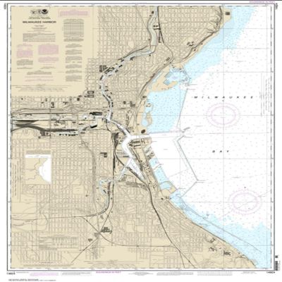 NOAA Chart 14924-Milwaukee Harbor by East View Geospatial