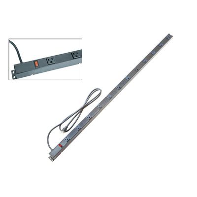 12 Outlet 4 ft. Metal Power Strip -USATM