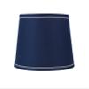 Urbanest French Drum with White Trim 10x12x8.5" Lampshade, Navy Blue view 1