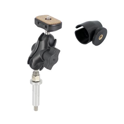REC-MOUNTS PS-48BBK-HX-S1314 Motorcycle Stem Hole Mount Set, S 0.5-0.6 inches (13-14 mm) Stem Hole Mount Set for Panasonic Wearable Camera HX-A1H/HX-A500