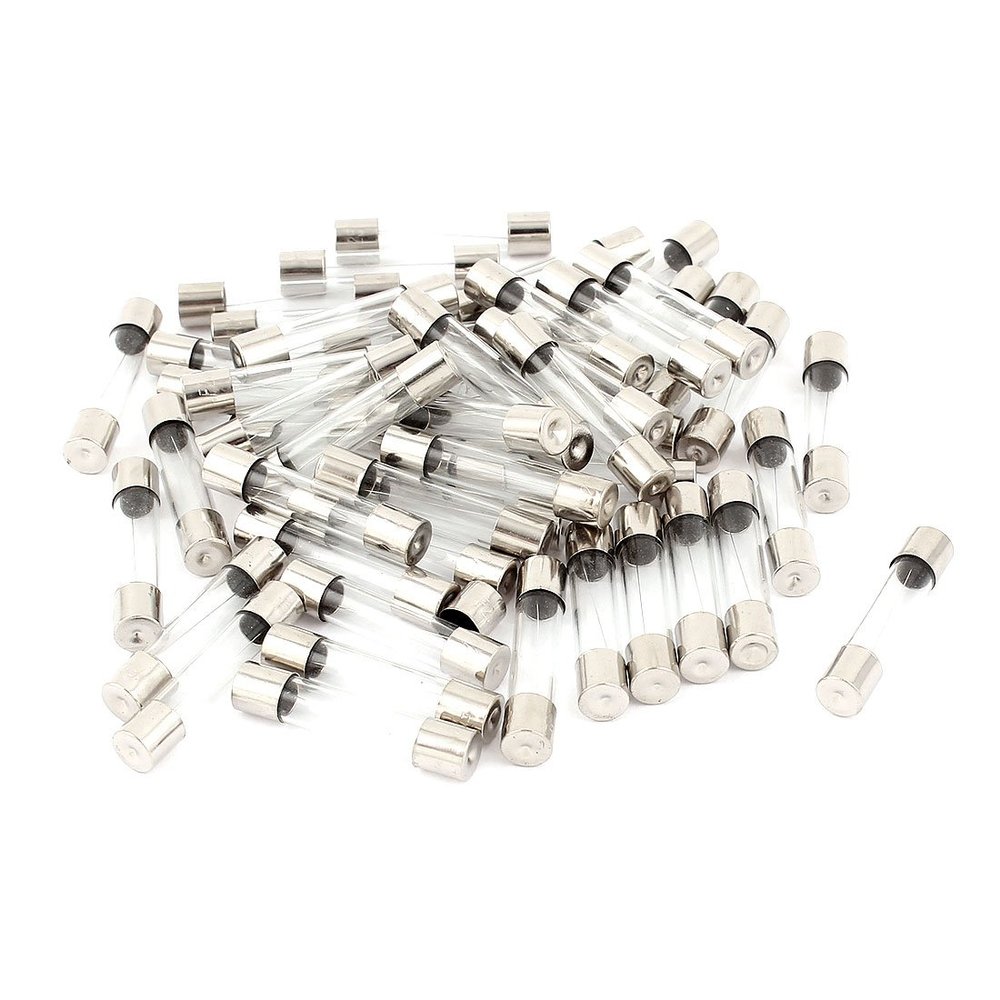 uxcell 250V 15A Fast Acting Quick Blow Glass Tube Fuses 6mmx30mm 50Pcs