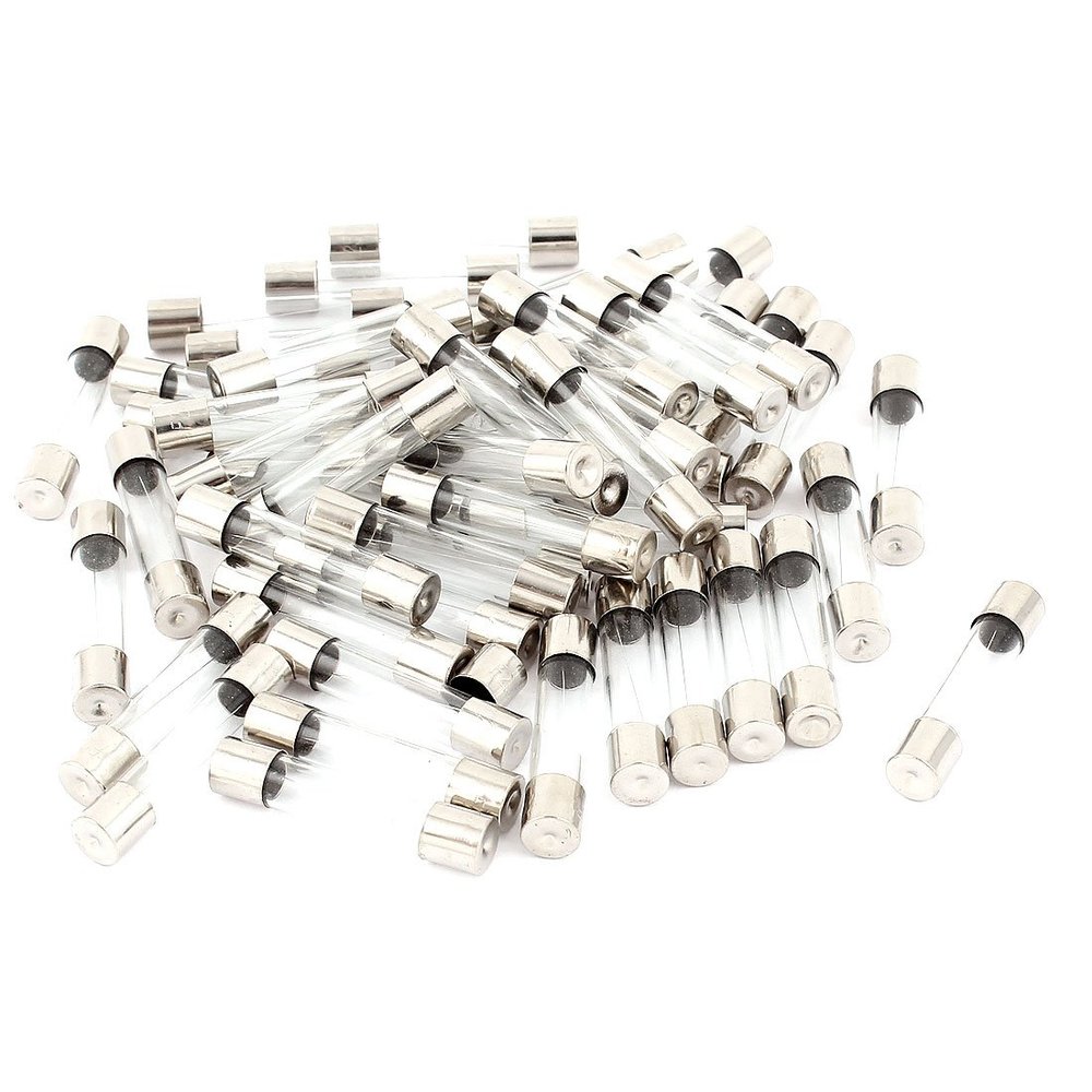 uxcell 50Pcs 250V 7A F7AL250V Fast Quick Blow Glass Tube Fuses 6mmx30mm