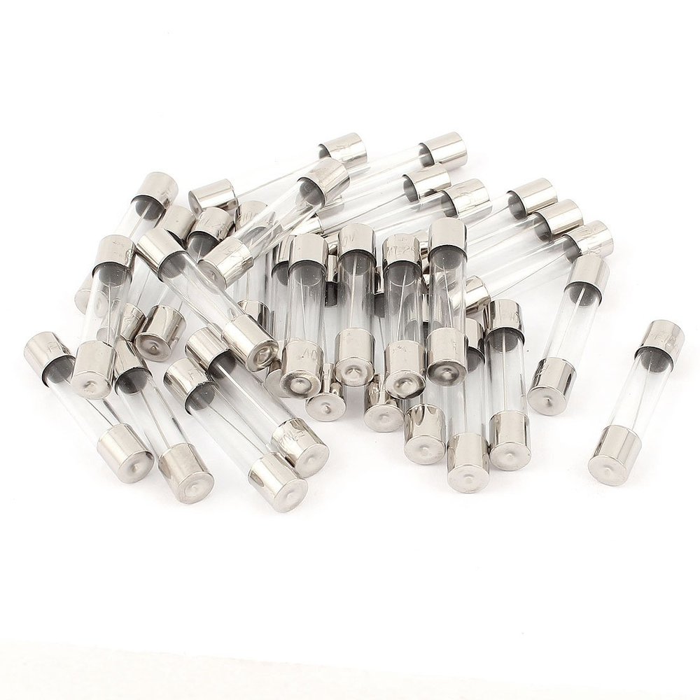 uxcell 250V 7A Fast Quick Blow Glass Tube Fuses 6mmx30mm 20Pcs