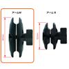REC-MOUNTS VB-48BBGP-M1314 Motorcycle Stem Hole Mount Set, M 0.5-0.5 inches (13-14 mm) Stem Hole Mount Set for Garmin VIRB Elite X XE view 4