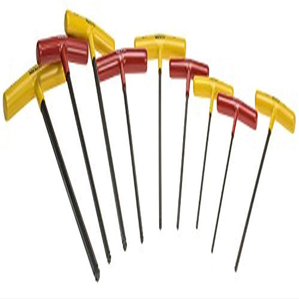 Bondhus 13199 Ball End Graduated Length Tip T-Handle Set w/ProGuard Finish, 9 PC, multi, one size