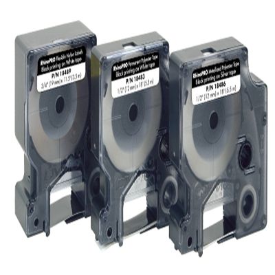1/2" Dymo Flexible Nylon Label Cartridge Rhino Printers - Yellow 18490