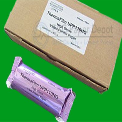 ECG Paper Depot - UPP110-HG Generic High Gloss Ultrasound Film/Media 5 Rolls, 110mm x 18m, Compatible with Sony