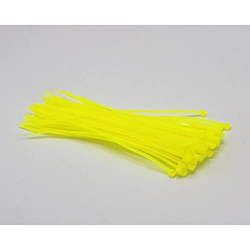 4" x 18 LB cable tie (100/bag) - FLUORESCENT YELLOW
