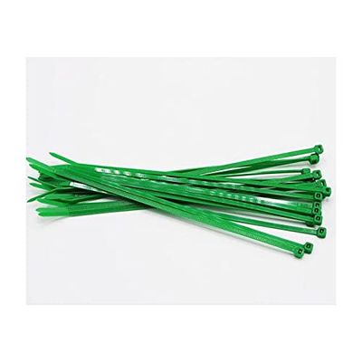 4" x 18 LB Cable Ties (100/bag) - Green