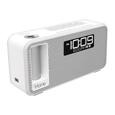 iHome Kineta Dual Charging Stereo Alarm White