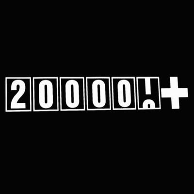 200000+ sticker decal JDM ill stance FCK fresh illmotion illest high mileage, Die cut vinyl decal for windows, cars, trucks, tool boxes, laptops, MacBook - virtually any hard, smooth surface
