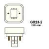 4 Qty. Halco 13W Double 2700K GX23-2 PRO ECO PL13D/27/ECO 13w CFL Warm White Eco-Shield Lamp Bulb view 2