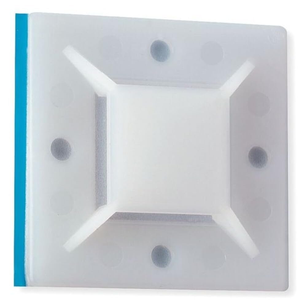 Ty-Rap Cable Tie Mounting Base, Nylon 6/6, Natural, 2 in L TC368A - 1 Each